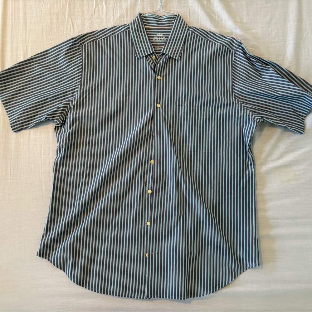 Peter Millar Seaside Collection Large Men’s Short Sleeve Button Up Shirt